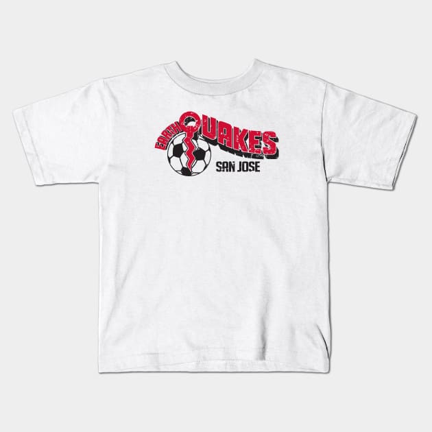 1977 San Jose Earthquakes Vintage Soccer Kids T-Shirt by ryanjaycruz